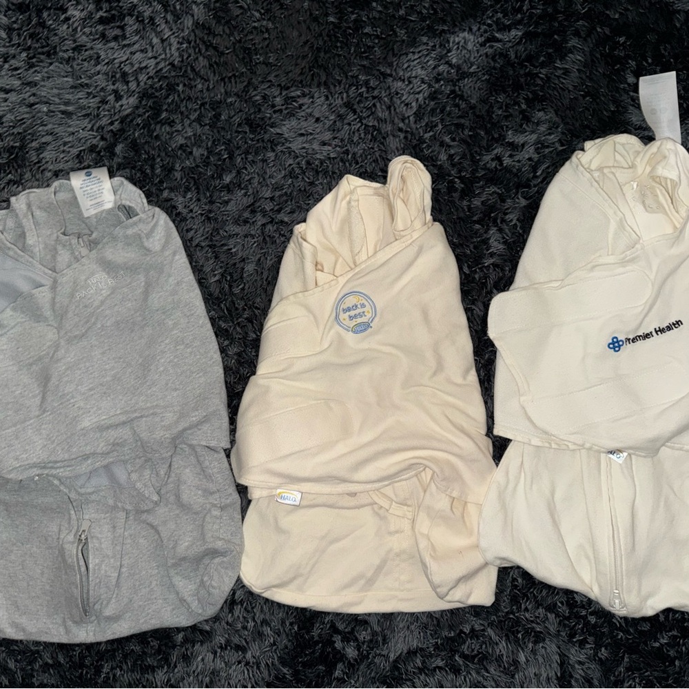 8 Halo SleepSack Swaddle in Gray and White